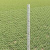vidaXL Fence with Post Silver 0.6 x 25 m Steel