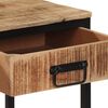 vidaXL Console Table 70x35x70 cm Solid Rough Wood Mango