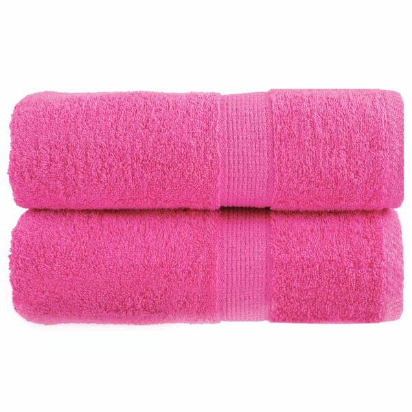 vidaXL Premium Wash Towels SOLUND 2 pcs Pink 30x30 cm 600 gsm