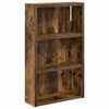 vidaXL Bathroom Wall Cabinet with Shelf Smoked Oak 30 x 10 x 50 cm