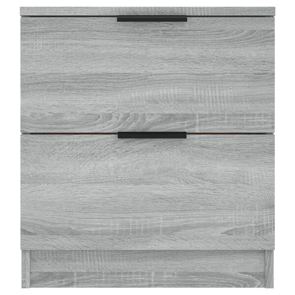 vidaXL Bedside Cabinets 2 pcs Grey Sonoma Engineered Wood