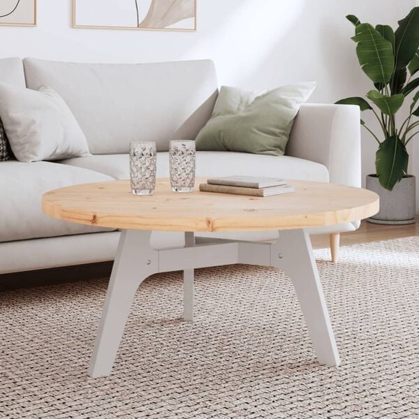 vidaXL Table Top Round &Oslash;90x3 cm Solid Wood Pine