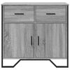 vidaXL Sideboard Grey Sonoma 79.5x35.5x74.5 cm Engineered Wood