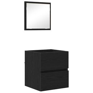 vidaXL Bathroom Cabinet Black Oak 41 x 38.5 x 45 cm Engineered Wood