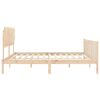 vidaXL Bed Frame without Mattress Small Double Solid Wood Pine