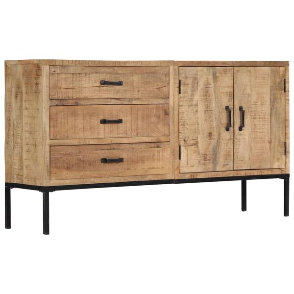 vidaXL Sideboard 140x35x75 cm Solid Mango Wood