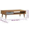 vidaXL Coffee Table MOLDE Brown 100x55x31 cm Solid Wood Pine