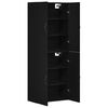 vidaXL Wall-Mounted Cabinet 2 pcs Black Oak 69.5 x 34 x 90 cm