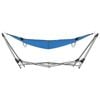 vidaXL Hammock with Foldable Stand Blue