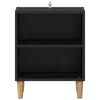 vidaXL Bed Cabinet 2 pcs Black Oak 40 x 30 x 50 cm Engineered Wood