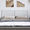 vidaXL Metal Headboard White 135 cm
