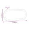 vidaXL LED Bathroom Mirror 60x25 cm Oval
