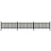 vidaXL Picket Fence with Posts 3 pcs WPC 614x80 cm