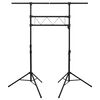vidaXL Light Stand Black 238x115x(180-300) cm Steel