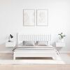vidaXL Bedside Table 2 pcs White 37 x 35 x 18.5 cm Solid pine wood
