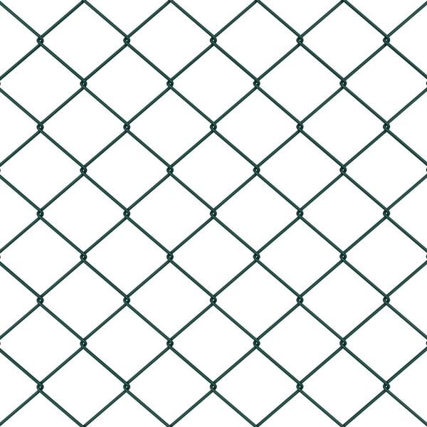 vidaXL Fence Post Green 10 x 1.6 m (40 x 40 mm mesh) Steel and PVC