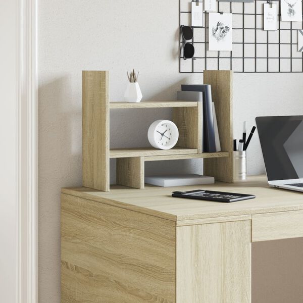 vidaXL Desk Organiser Sonoma Oak 38.5x17x39 cm Engineered wood