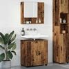 vidaXL Bathroom Furniture Set 2 pcs Old Wood Engineered wood & Metal