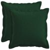 vidaXL Cushion Cover 2 pcs HOUTEN Dark Green 35 x 35 cm Faux Linen