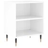 vidaXL Bedside Cabinet High Gloss White 40x30x50 cm Engineered Wood