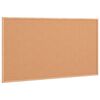 vidaXL Cork Board with Solid Pine Wood Frame 100x55 cm