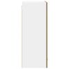 vidaXL Hanging Cabinet with Door Artisan Oak and White 50 x 31 x 80 cm