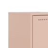 vidaXL Bedside Cabinet Pink 36x39x60.5 cm Steel