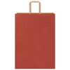 vidaXL Paper Bags 50 pcs with Handles Red 32x17x44 cm