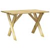 vidaXL 3 Piece Garden Dining Set Impregnated Pinewood