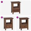 vidaXL Bedside Table Brown 30 x 30 x 47 cm Solid Reclaim Wood