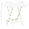 vidaXL Folding Garden Table White 45x43x50 cm Plastic