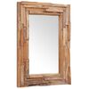 vidaXL Decorative Mirror Teak 90x60 cm Rectangular