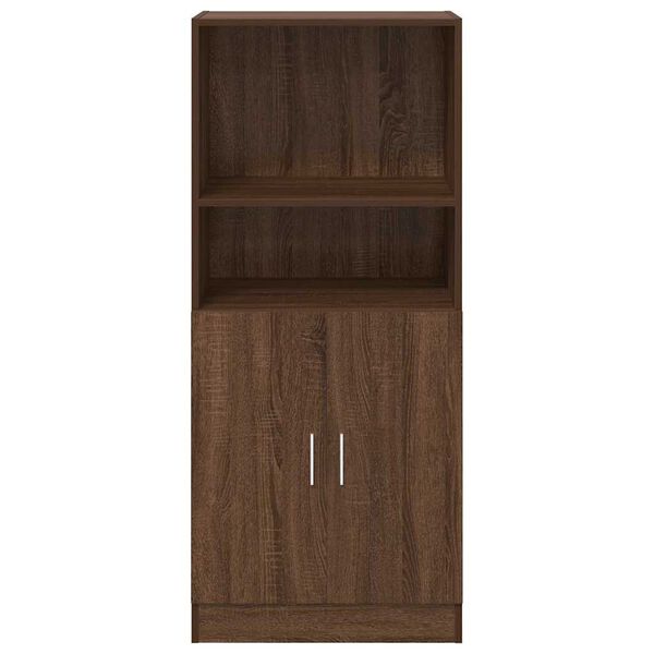 vidaXL Kitchen Cabinet Brown Oak 57x41.5x131.5 cm Engineered Wood