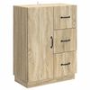 vidaXL Sideboard Sonoma Oak 66 x 34.5 x 87 cm Engineered Wood