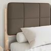 vidaXL Bed Frame with Upholstered Headboard Taupe 140 x 200 cm