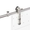 vidaXL Sliding Door Hardware Kit 200 cm Stainless Steel Silver