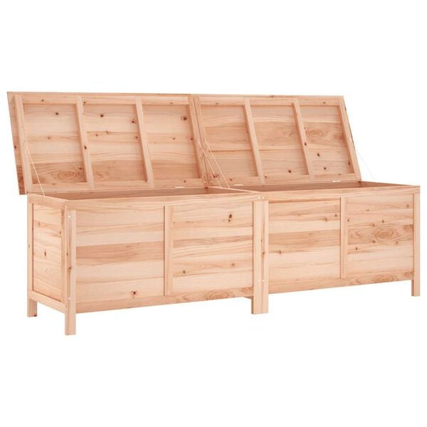 vidaXL Garden Storage Box 198.5x50x56.5 cm Solid Wood Fir