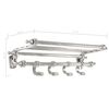 vidaXL Coat Rack Wall-mounted Silver 77 x 30 x 18 cm Aluminium