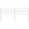 vidaXL Metal Replace Headboard White 180 cm