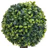 vidaXL Artificial Boxwood Plants 2 pcs with Pots Ball Shaped Green 56 cm