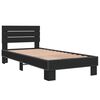 vidaXL Bed Frame without Mattress Black 100x200 cm