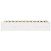 vidaXL Bed Frame without Mattress White 140x190 cm Solid Wood Pine