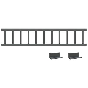 vidaXL Anthracite 100 x 2.5 x 20 cm Steel
