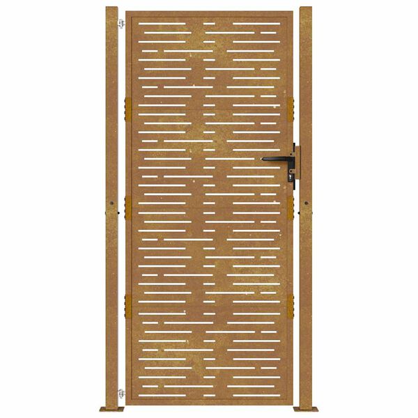 vidaXL Garden Gate 100x175 cm Corten Steel Square Design