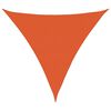 vidaXL Sunshade Sail 160 g/m&sup2; Triangular Orange 5x5x5 m HDPE