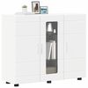 vidaXL Wooden Cabinet White 88.5 x 30.5 x 73 cm Engineered Wood