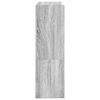vidaXL Shoe Rack Grey Sonoma 80x25x81 cm Engineered Wood