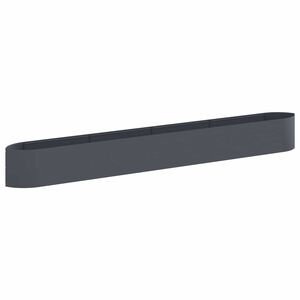 vidaXL Raised Garden Bed Anthracite 380 x 40x 40 cm Steel