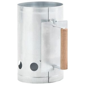 vidaXL Charcoal Grill Chimney Starter Galvanised Steel