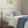 vidaXL Metal Replace Headboard White 75 cm